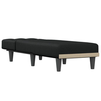 Chaise Longue in Tessuto Nero - homemem39