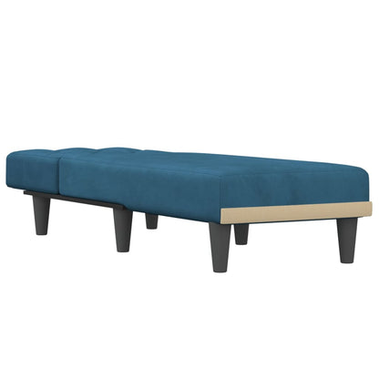 Chaise Longue in Velluto Blu - homemem39