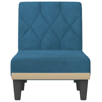 Chaise Longue in Velluto Blu - homemem39