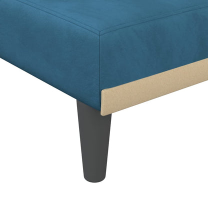 Chaise Longue in Velluto Blu - homemem39