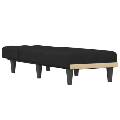 Chaise Longue in Velluto Nero