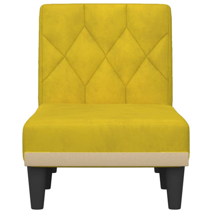 Chaise Longue in Velluto Giallo - homemem39