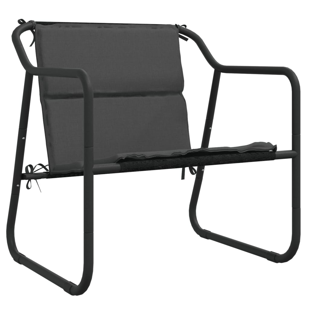 Set Salotto da Giardino 4 pz con Cuscini in Acciaio Antracite | homemem39