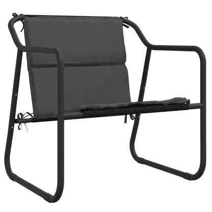 Set Salotto da Giardino 4 pz con Cuscini in Acciaio Antracite | homemem39