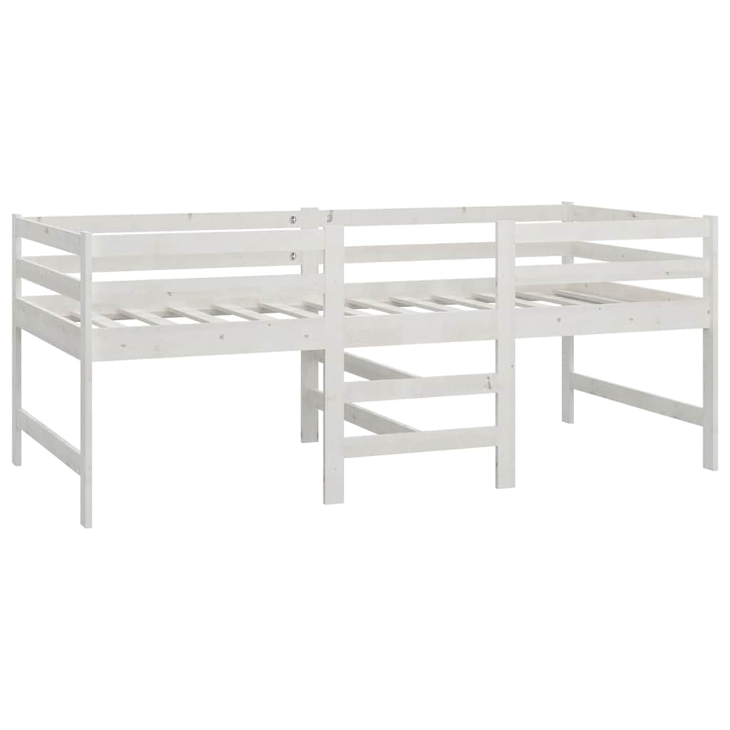 Giroletto senza Materasso Bianco 90x200 cm Legno Massello Pino | homemem39