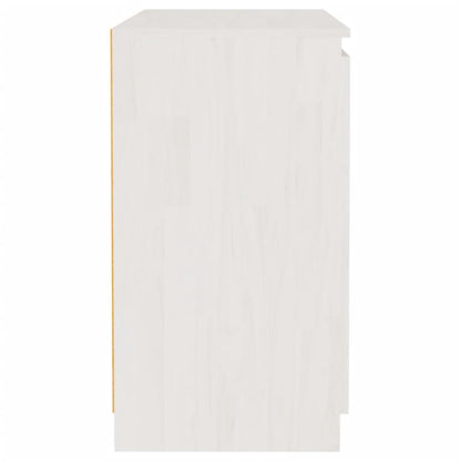 Armadietto Bianco 60x36x65 cm in Legno Massello di Pino - homemem39