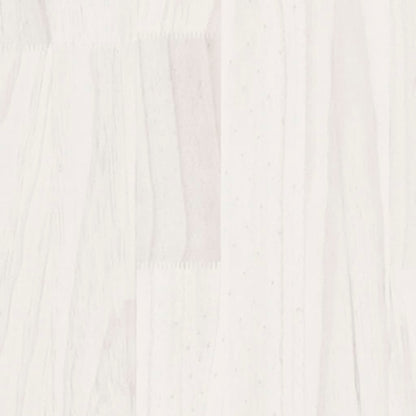 Armadietto Bianco 60x36x65 cm in Legno Massello di Pino - homemem39