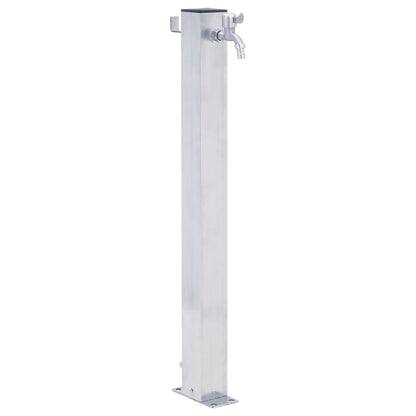 Garden Water Column 80 cm Square Stainless Steel