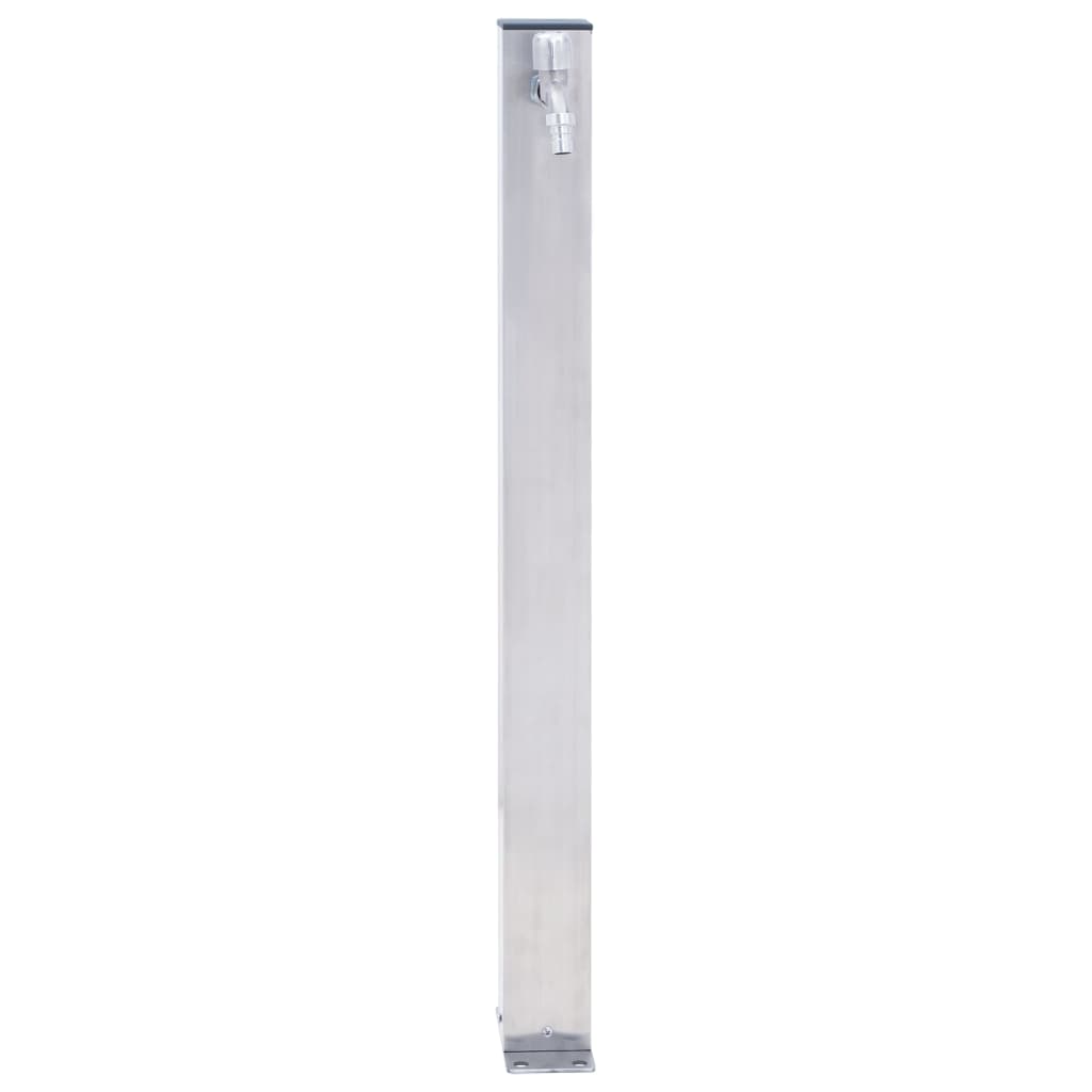 Garden Water Column 80 cm Square Stainless Steel