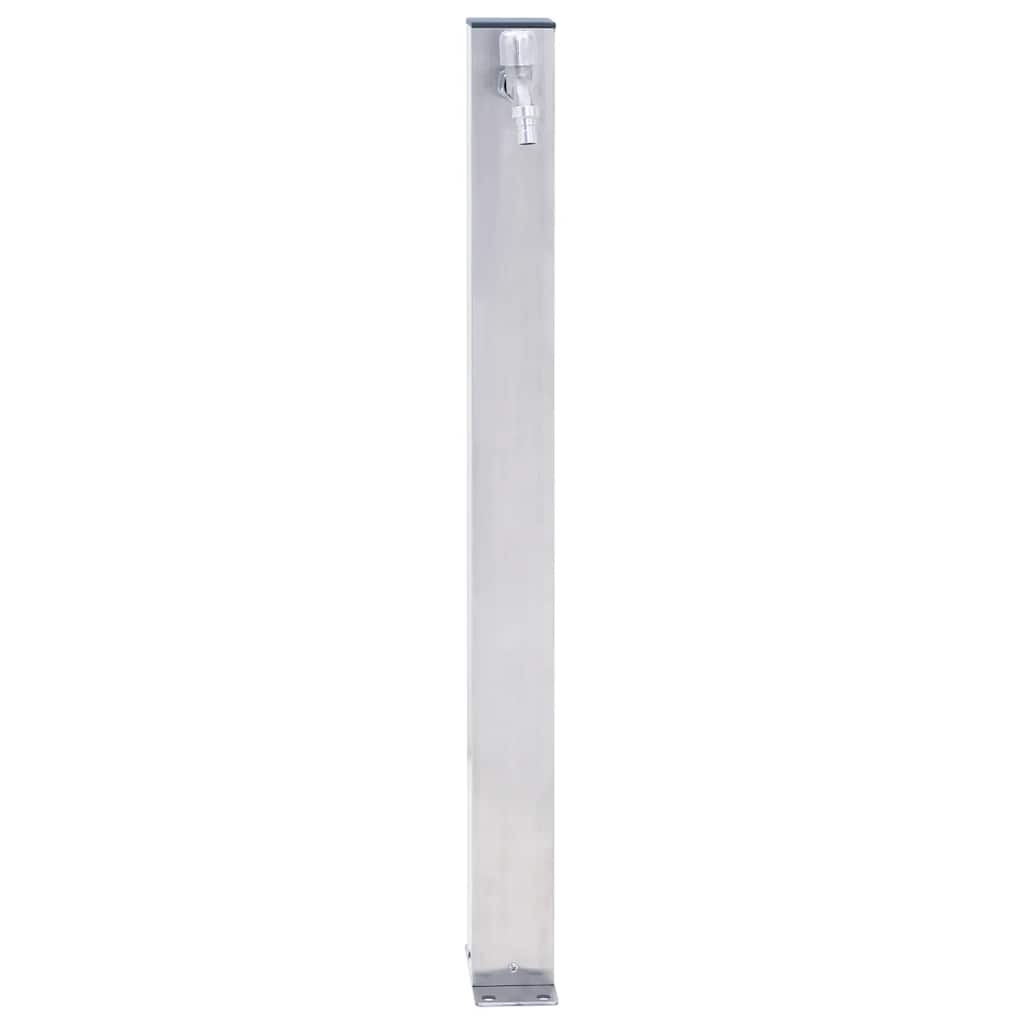 Colonna d'Acqua da Giardino 100 cm Acciaio Inox Quadrato