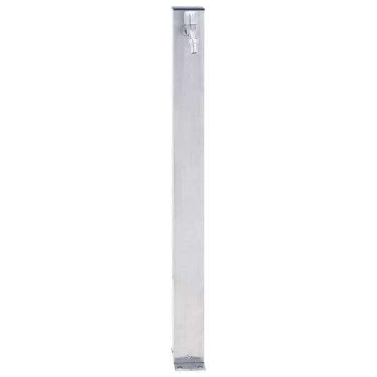 Colonna d'Acqua da Giardino 100 cm Acciaio Inox Quadrato