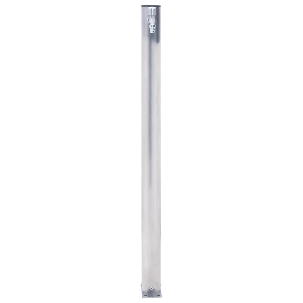 Colonna d'Acqua da Giardino 40 cm Acciaio Inox Rotonda - homemem39