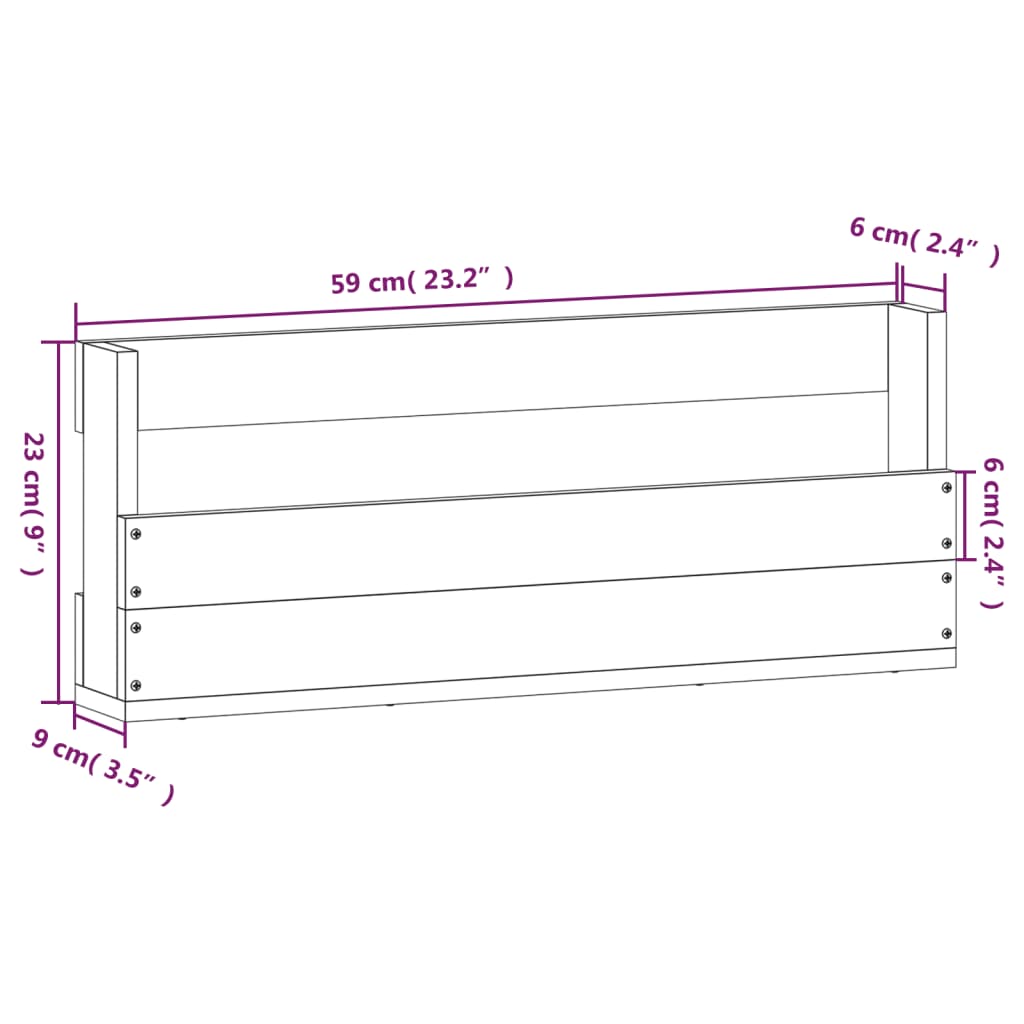 Scarpiere a Parete 2 pz 59x9x23 cm Legno Massello di Pino - homemem39