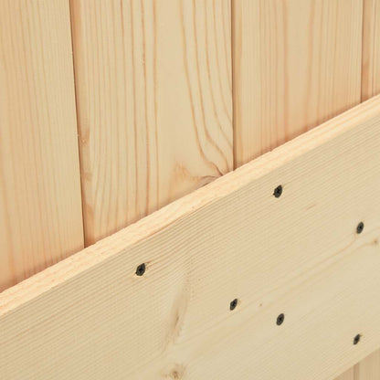 Porta NARVIK 85x210 cm in Legno Massello di Pino - homemem39