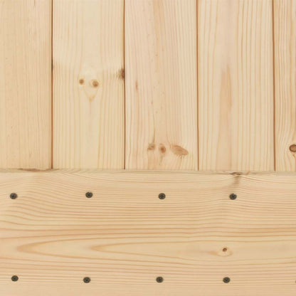 Porta NARVIK 85x210 cm in Legno Massello di Pino - homemem39