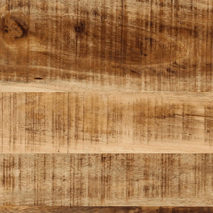 Tavolo Consolle 112x36x76 cm in Legno Massello di Mango e Ferro
