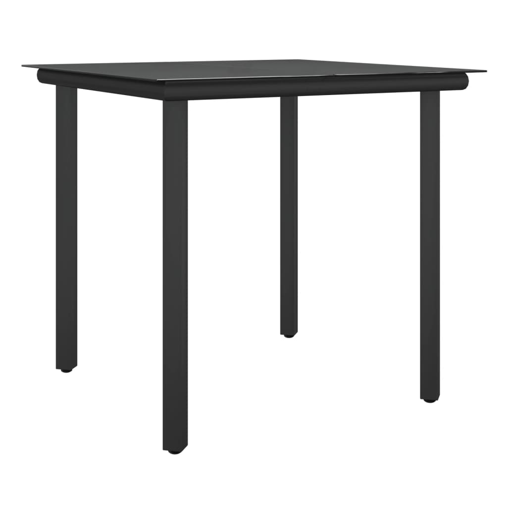 Set Pranzo da Giardino 5pz con Cuscini in Polyrattan e Acciaio | homemem39
