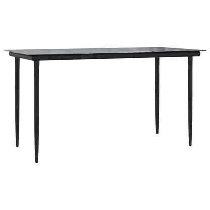 Set Pranzo da Giardino 7 pz con Cuscini in Polyrattan e Acciaio | homemem39