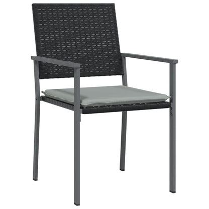 Set Pranzo da Giardino 5pz con Cuscini in Polyrattan e Acciaio - homemem39
