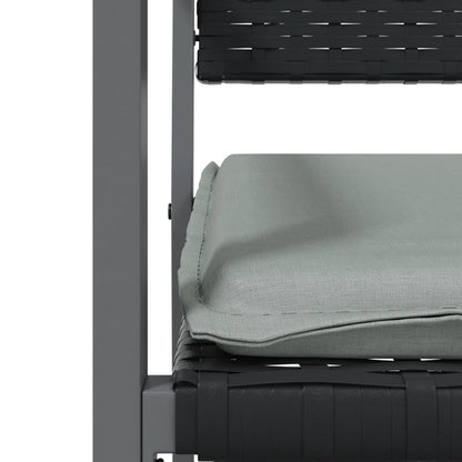 Set Pranzo da Giardino 9 pz con Cuscini in Polyrattan e Acciaio | homemem39