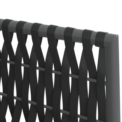 Set Pranzo da Giardino 5pz con Cuscini in Polyrattan e Acciaio | homemem39