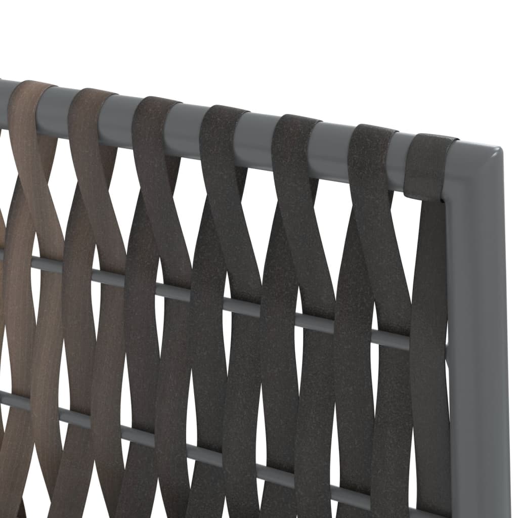 Set Pranzo da Giardino 5pz con Cuscini in Polyrattan e Acciaio - homemem39