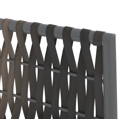 Set Pranzo da Giardino 7 pz con Cuscini in Polyrattan e Acciaio | homemem39