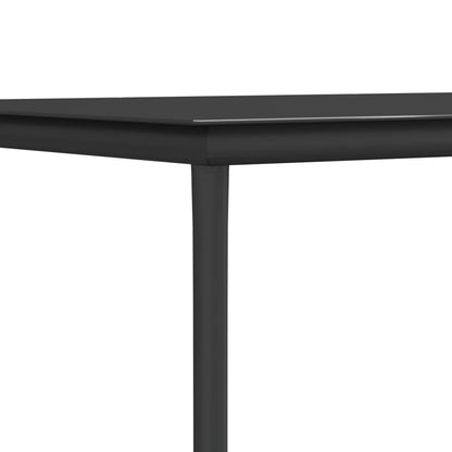 Set Pranzo Giardino 3 pz con Cuscini Polyrattan e Acciaio Nero | homemem39