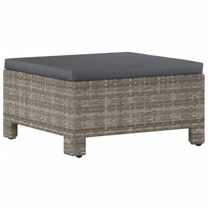 Set Divani da Giardino 7 pz con Cuscini in Polyrattan Grigio - homemem39
