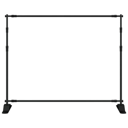 Supporti per Fondali 2 pz Neri 254x243 cm in Acciaio - homemem39