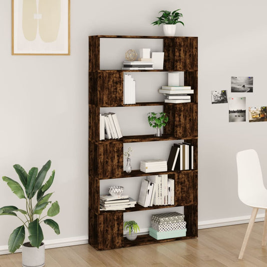 Libreria/Divisorio Rovere Fumo 100x24x188 cm | homemem39