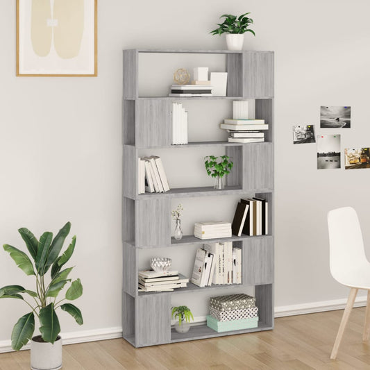 Libreria/Divisorio Grigio Sonoma 100x24x188 cm | homemem39
