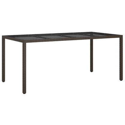 Set da Pranzo da Giardino 9pz con Cuscini Marrone in Polyrattan | homemem39