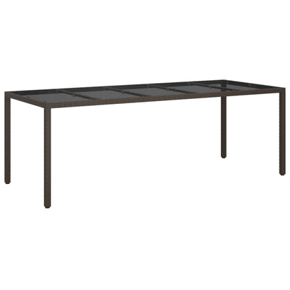 Set da Pranzo da Giardino 9pz con Cuscini Marrone in Polyrattan | homemem39