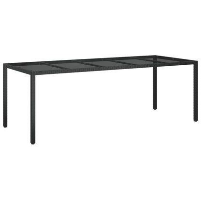 Set da Pranzo da Giardino 9 pz con Cuscini Nero in Polyrattan | homemem39