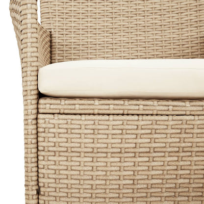 Set da Bistrò da Giardino 5 pz con Cuscini Beige in Polyrattan | homemem39