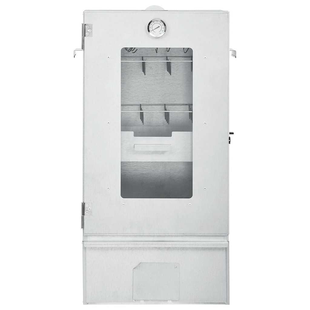 Forno Affumicatore BBQ con Tavolino in Acciaio Zincato | homemem39