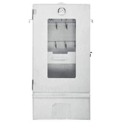 Forno Affumicatore BBQ con Tavolino in Acciaio Zincato | homemem39