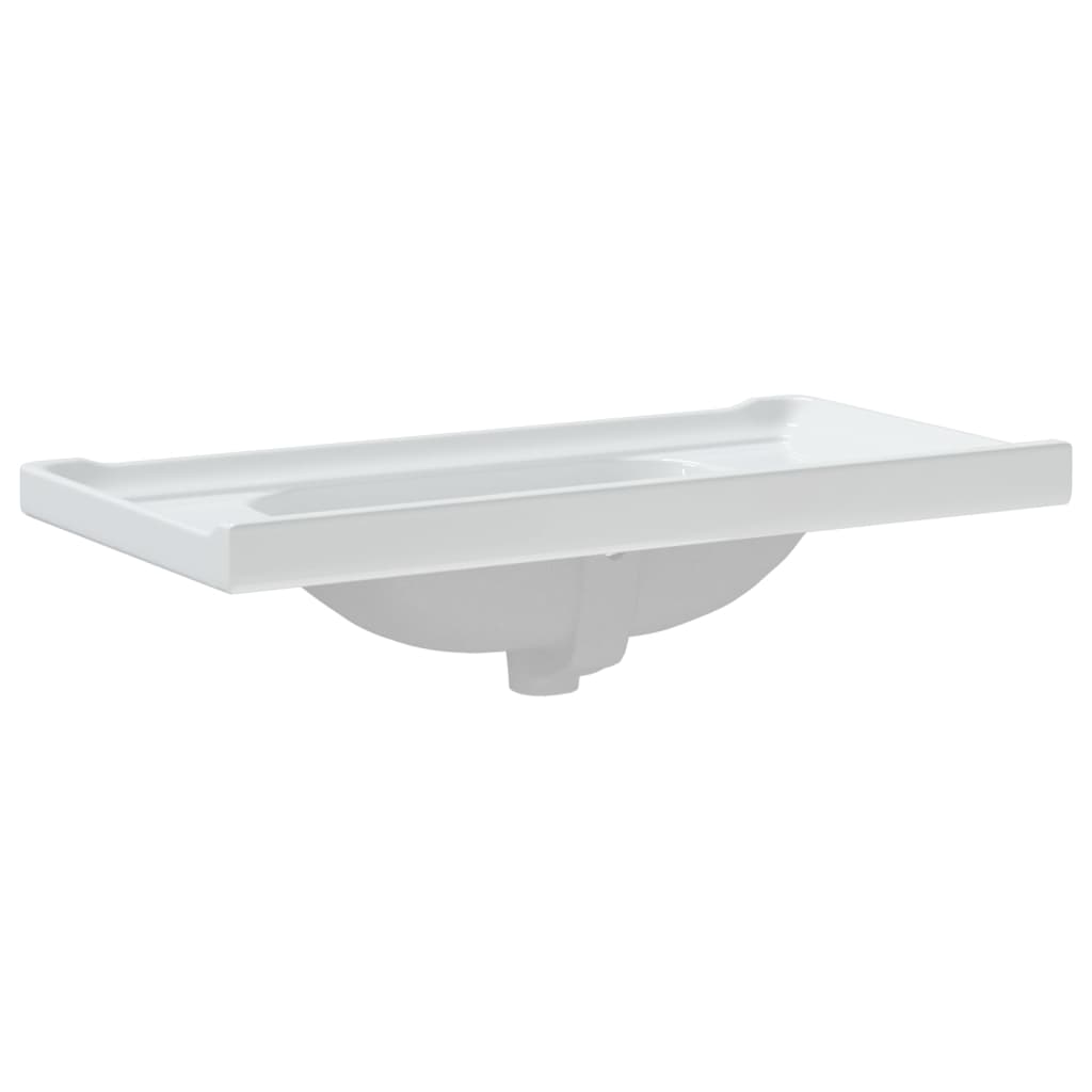 Lavandino da Bagno Bianco 91,5x48x23cm Rettangolare in Ceramica - homemem39