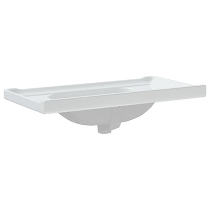 Lavandino da Bagno Bianco 91,5x48x23cm Rettangolare in Ceramica - homemem39