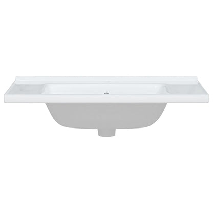Lavandino da Bagno Bianco 81x48x19,5cm Rettangolare in Ceramica