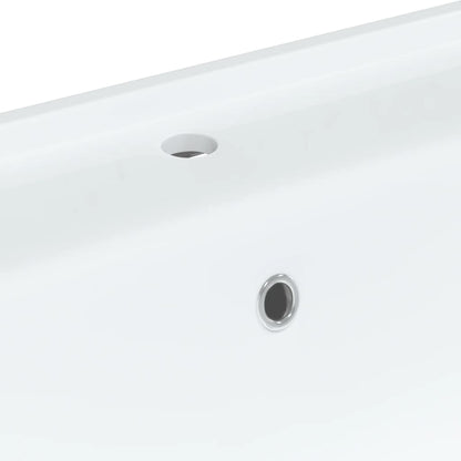 Lavandino da Bagno Bianco 81x48x19,5cm Rettangolare in Ceramica