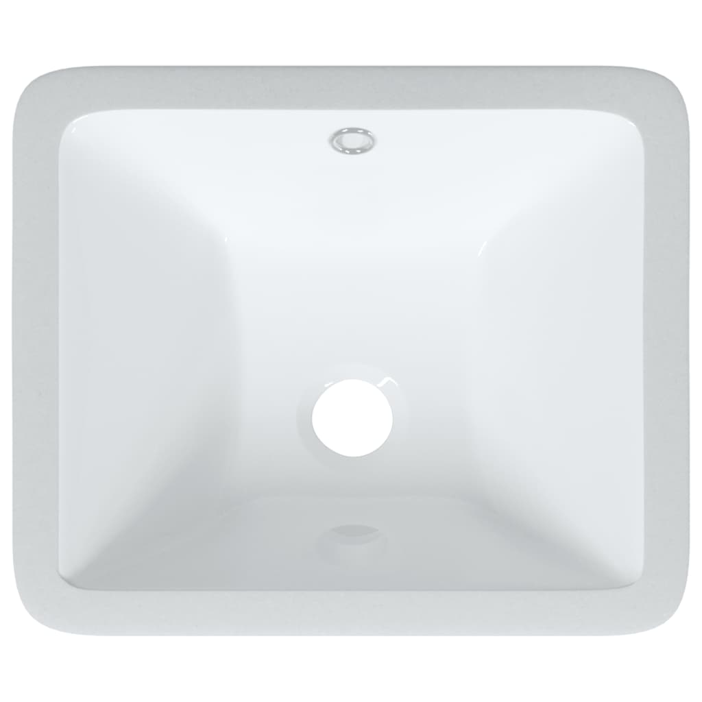 Lavandino da Bagno Bianco 36,5x32x15,5 cm Rettangolare Ceramica