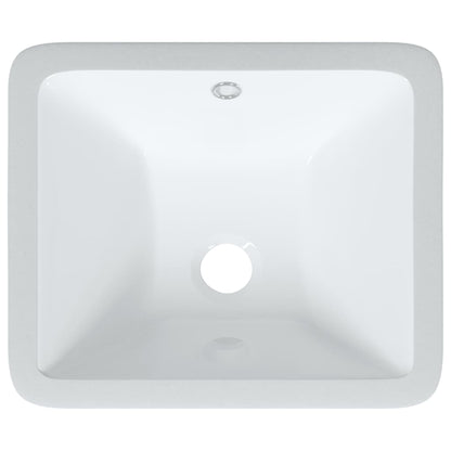Lavandino da Bagno Bianco 36,5x32x15,5 cm Rettangolare Ceramica