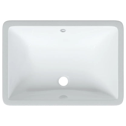 Lavandino da Bagno Bianco 55,5x37,5x19 cm Rettangolare Ceramica - homemem39