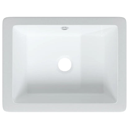Lavandino da Bagno Bianco 39x30x18,5 cm Rettangolare Ceramica