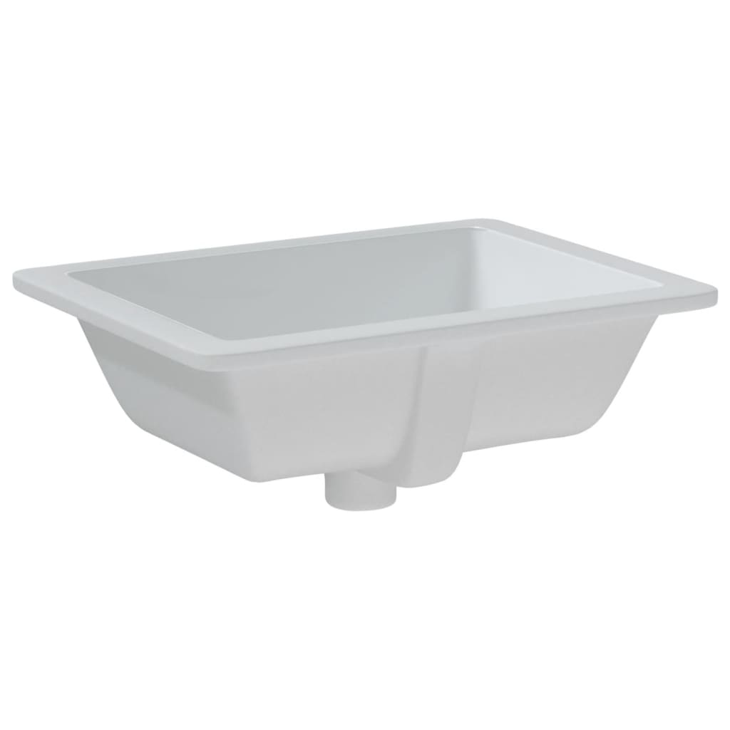 Lavandino da Bagno Bianco 46,5x35x18 cm Rettangolare Ceramica