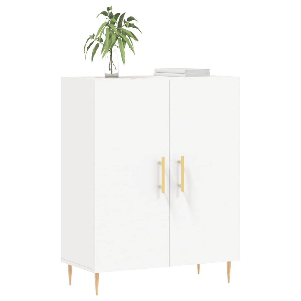 Credenza Bianca 69,5x34x90 cm in Legno Multistrato