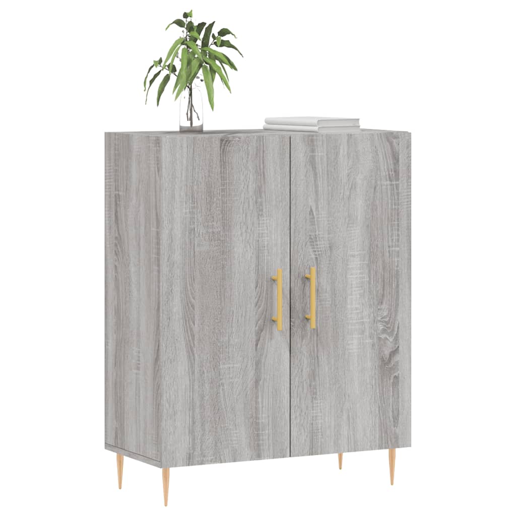 Credenza Grigio Sonoma 69,5x34x90 cm in Legno Multistrato - homemem39