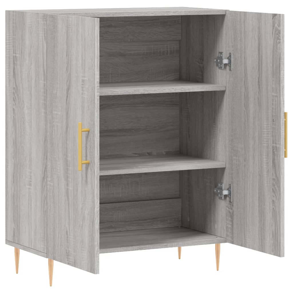 Credenza Grigio Sonoma 69,5x34x90 cm in Legno Multistrato - homemem39